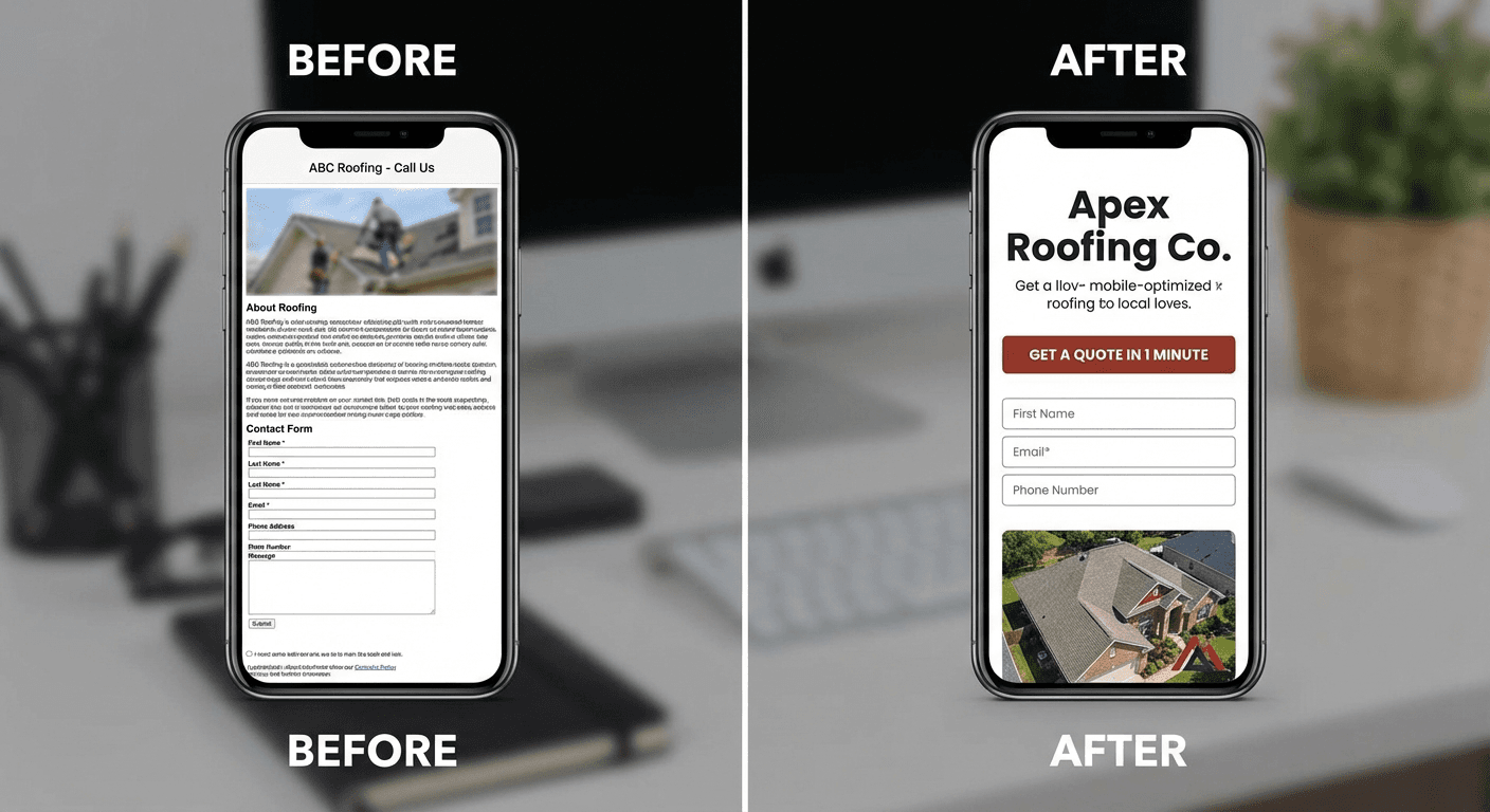 Redesign demo — Family-owned roofer · Plano TX